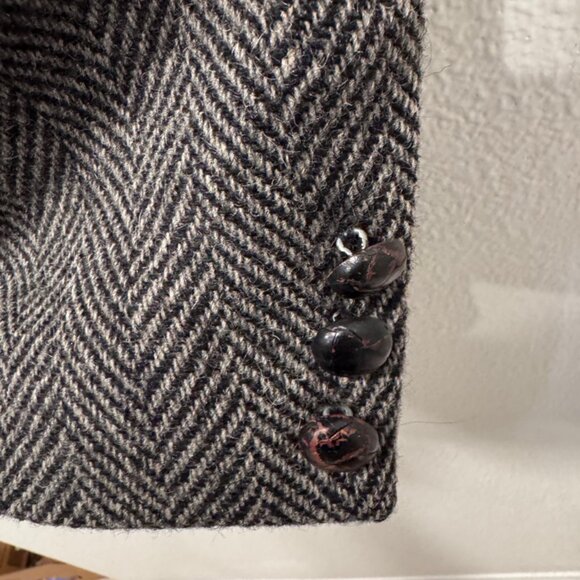 Vintage Gentry The Trimmer Fit 100% Wool 2 Button Suit Blazer Coat S 44 29 x20” - Picture 7 of 10